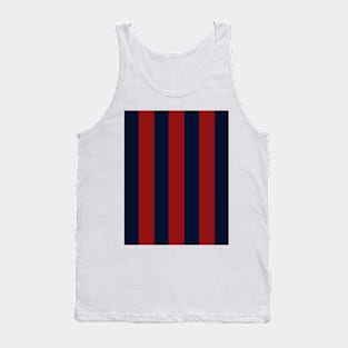 Navy Three Red Bars Tank Top